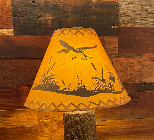Flying Loon Lamp Shade Rustic Oil Kraft Laced Style